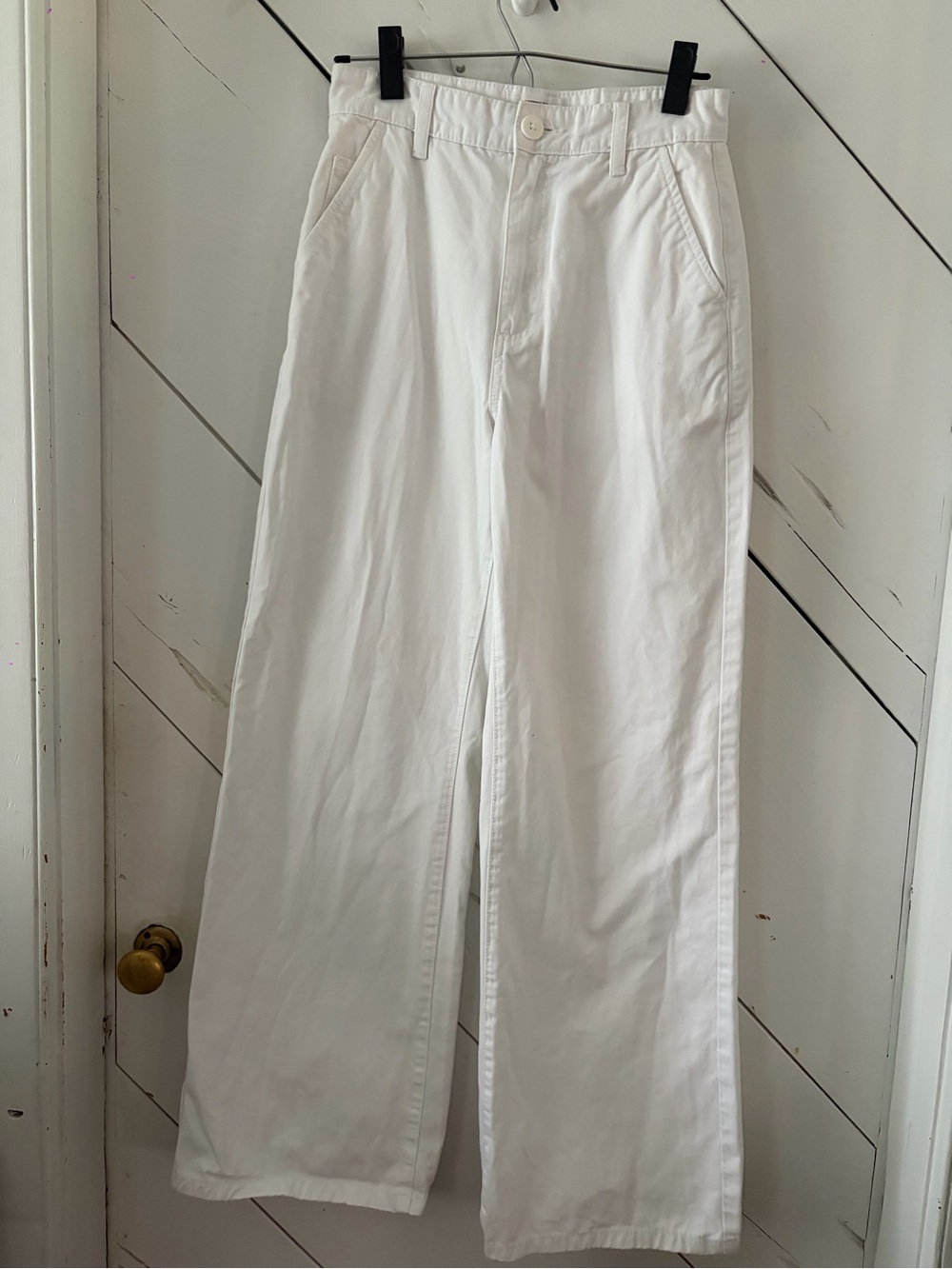 Cotton On White High-Rise Wide Leg Pants